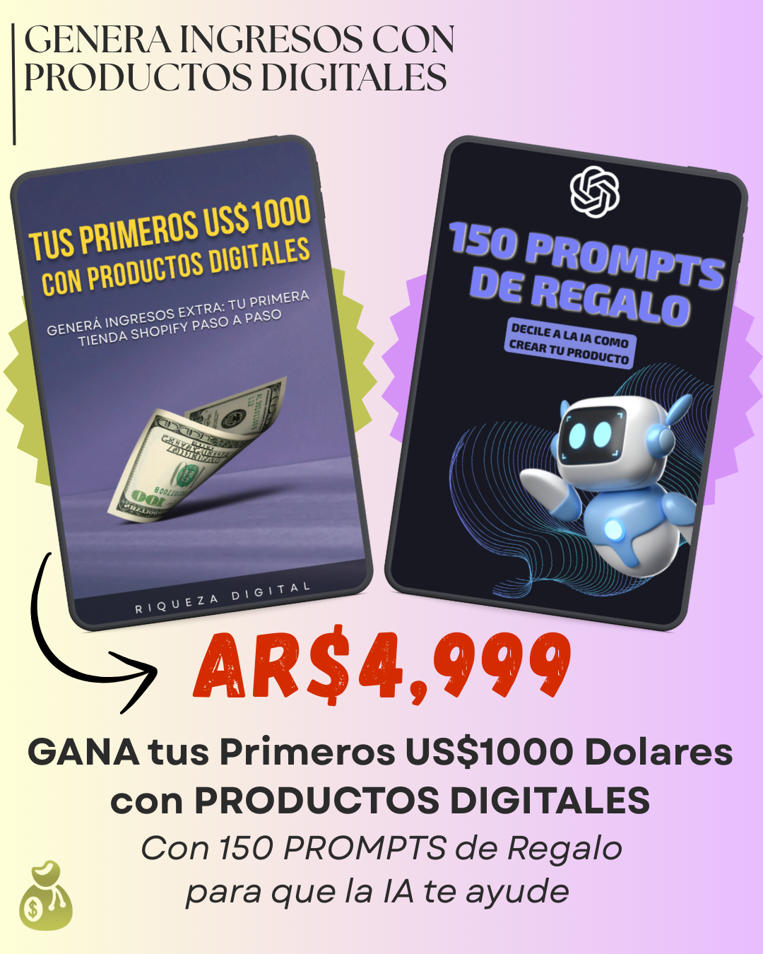 Gana tus PRIMEROS US$1,000 Al Mes - Aprende el método paso a paso para generar ingresos
